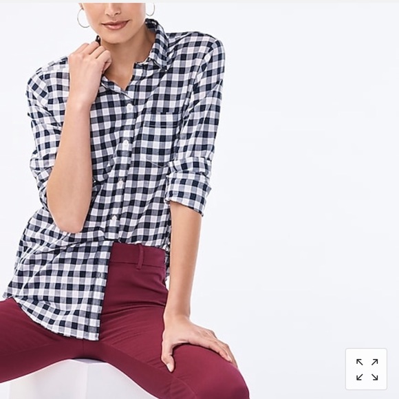J. Crew Tops - J. Crew Gingham Classic Shirt